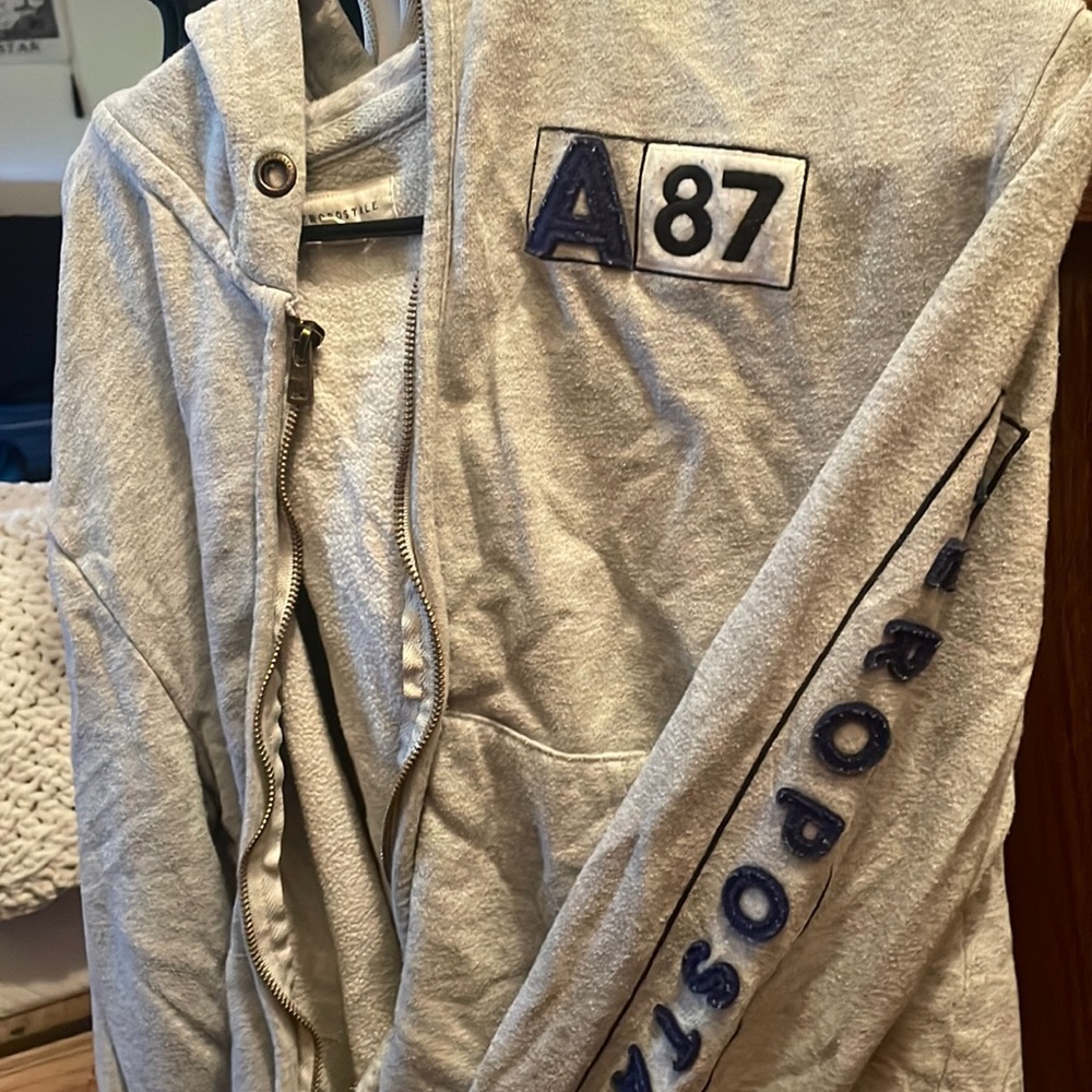 Gray Aeropostale zip up